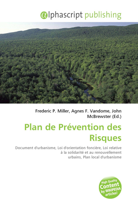 Книга Plan de Prévention des Risques Agnes F. Vandome