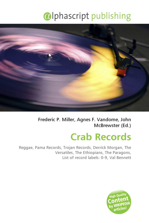 Kniha Crab Records Agnes F. Vandome