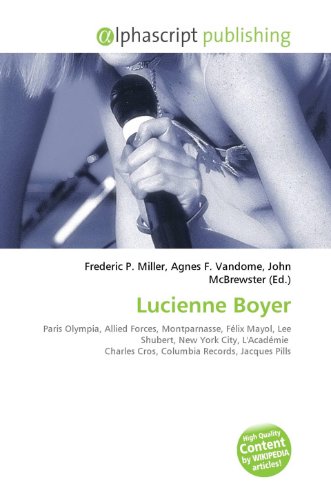 Kniha Lucienne Boyer Agnes F. Vandome