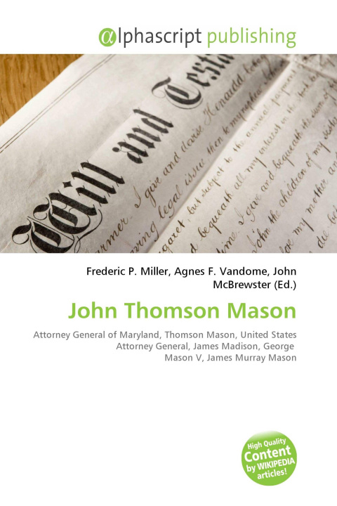 Kniha John Thomson Mason Agnes F. Vandome