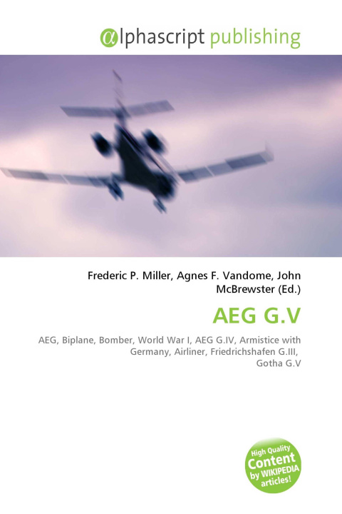 Kniha AEG G.V Agnes F. Vandome