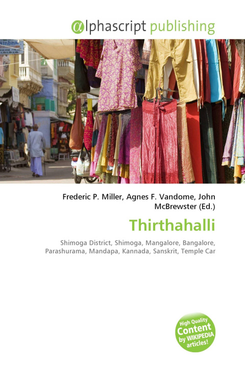 Kniha Thirthahalli Agnes F. Vandome