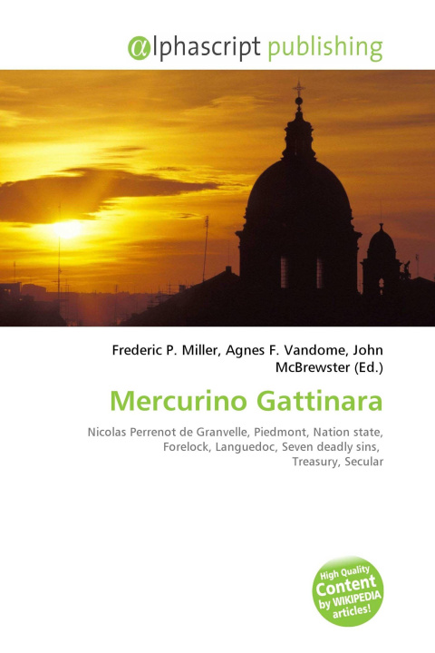 Kniha Mercurino Gattinara Agnes F. Vandome