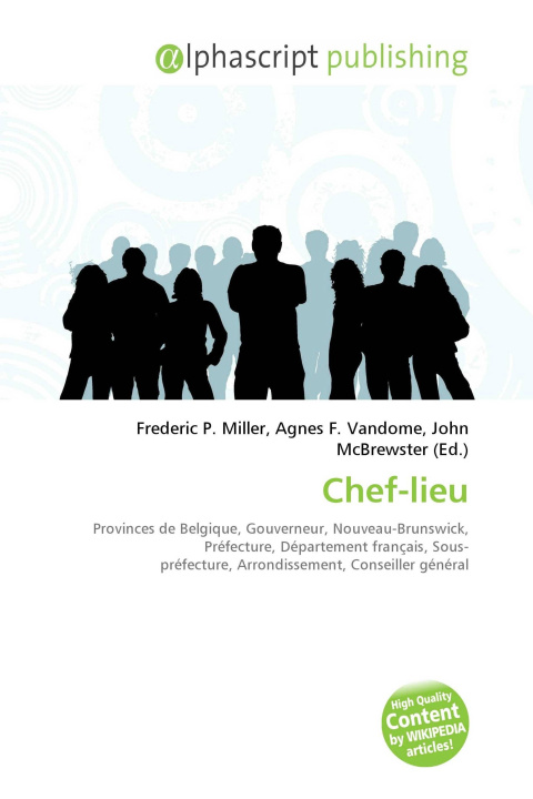 Kniha Chef-lieu Agnes F. Vandome