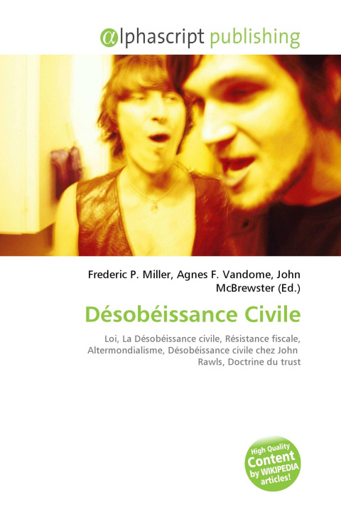 Kniha Désobéissance Civile Agnes F. Vandome