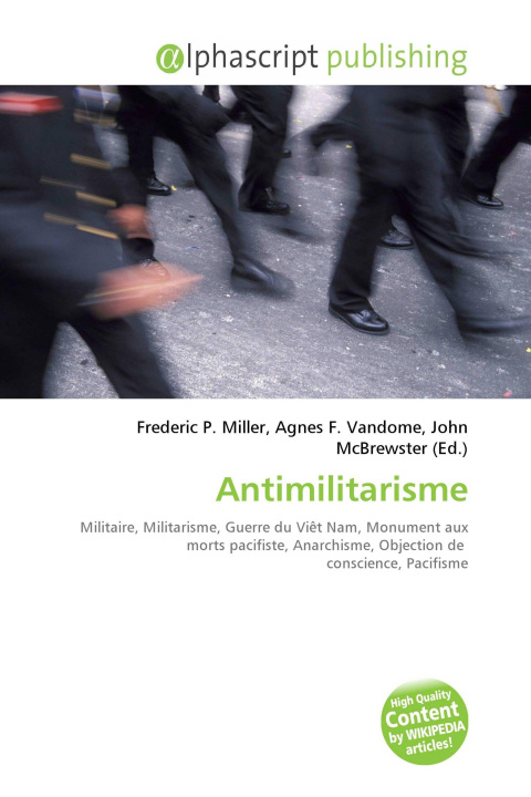 Kniha Antimilitarisme Agnes F. Vandome