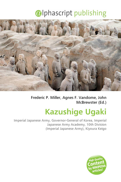 Book Kazushige Ugaki Agnes F. Vandome