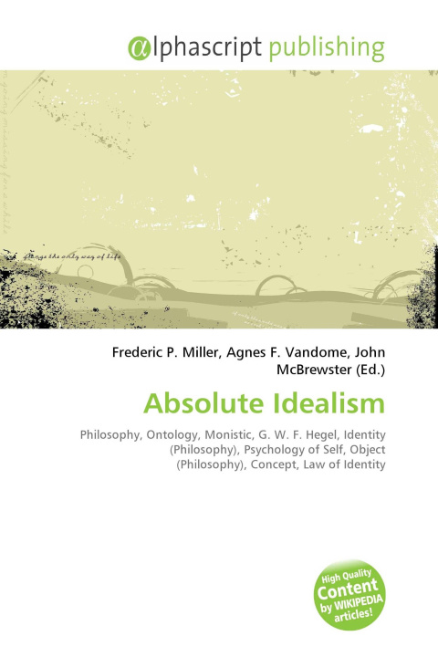 Kniha Absolute Idealism Agnes F. Vandome