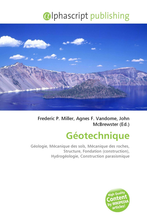 Knjiga Géotechnique Agnes F. Vandome