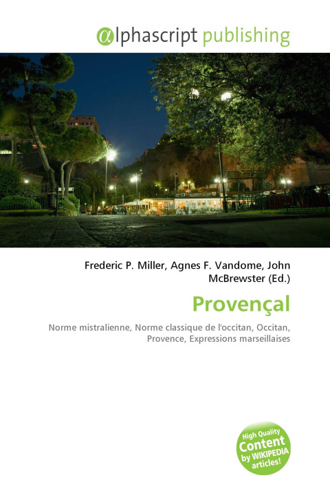 Book Provençal Agnes F. Vandome