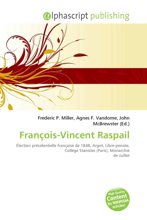 Kniha François-Vincent Raspail Agnes F. Vandome