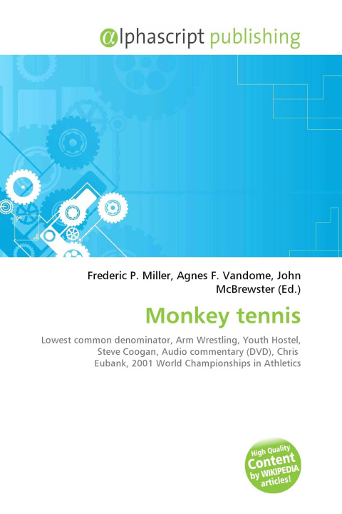 Kniha Monkey tennis Agnes F. Vandome