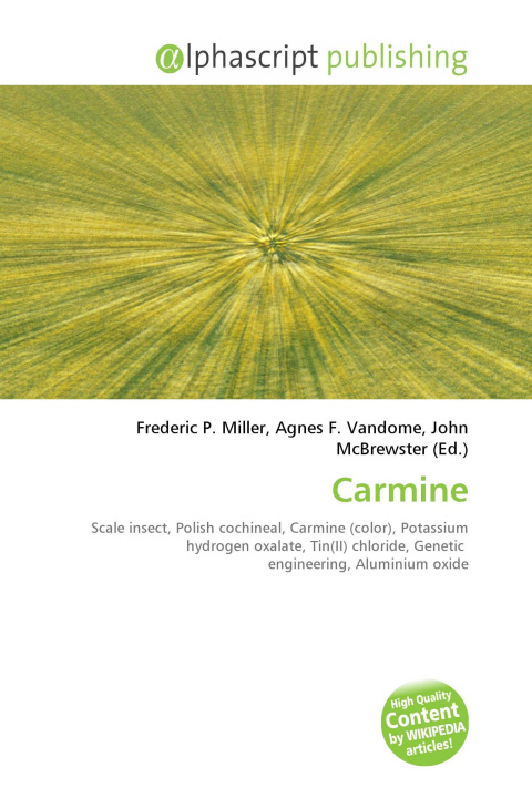 Kniha Carmine Agnes F. Vandome