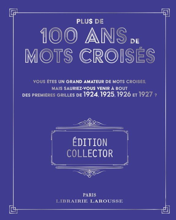 Libro Plus de 100 ans de Mots croisés 