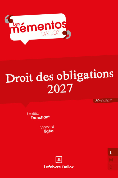 Knjiga Droit des obligations 2027. 30e éd. Laetitia Tranchant