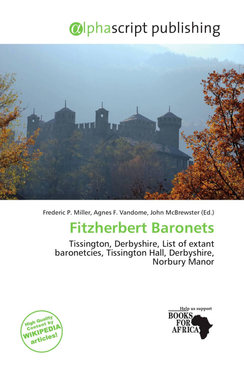 Kniha Fitzherbert Baronets Agnes F. Vandome