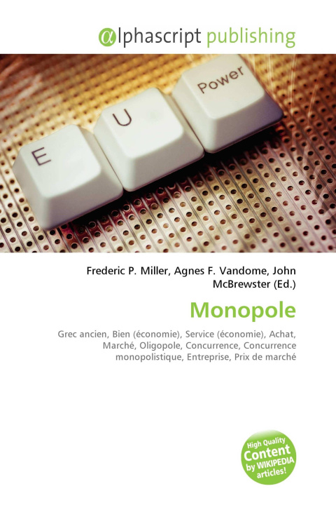 Kniha Monopole Agnes F. Vandome