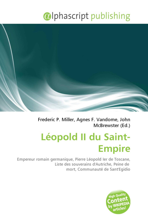 Book Léopold II du Saint-Empire Agnes F. Vandome