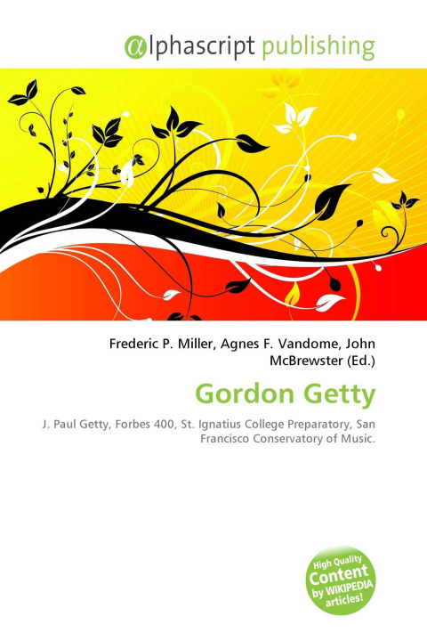 Knjiga Gordon Getty Agnes F. Vandome