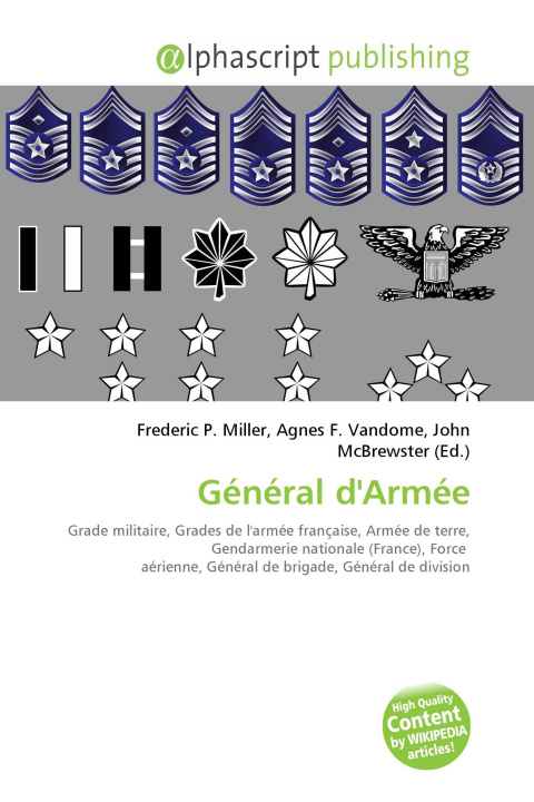 Книга Général d'Armée Agnes F. Vandome