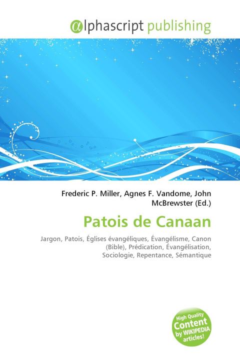 Carte Patois de Canaan Agnes F. Vandome