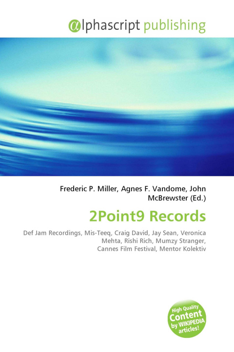 Kniha 2Point9 Records Agnes F. Vandome