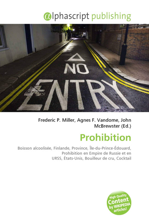 Kniha Prohibition Agnes F. Vandome