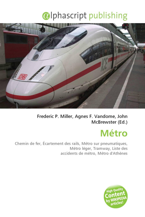 Kniha Métro Agnes F. Vandome