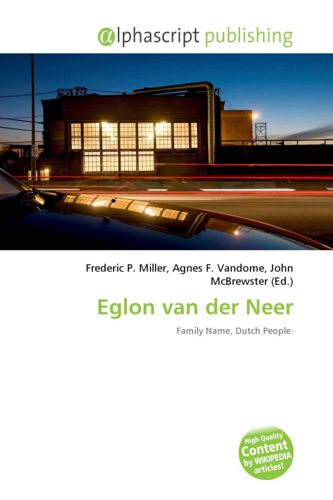 Kniha Eglon van der Neer Agnes F. Vandome
