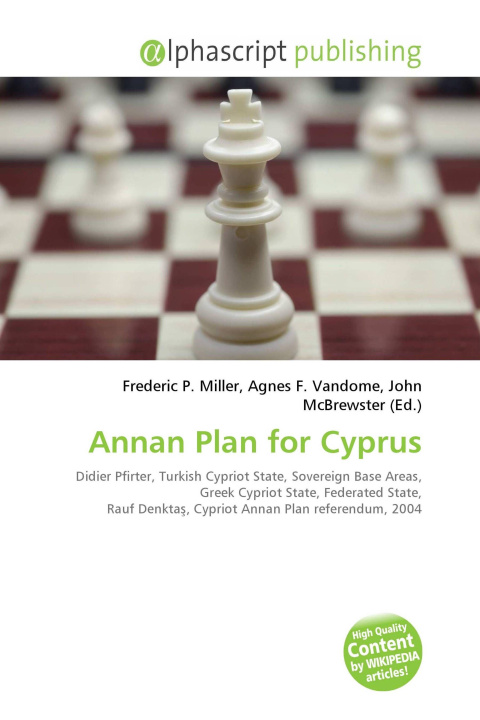 Kniha Annan Plan for Cyprus Agnes F. Vandome