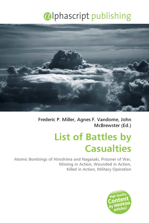 Kniha List of Battles by Casualties Agnes F. Vandome