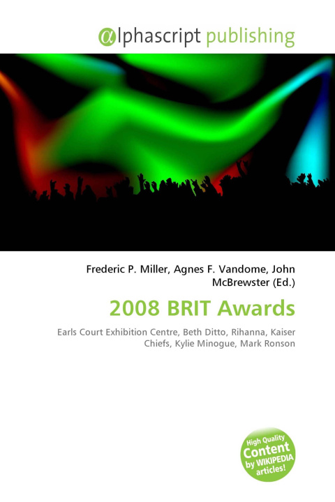 Knjiga 2008 BRIT Awards Agnes F. Vandome