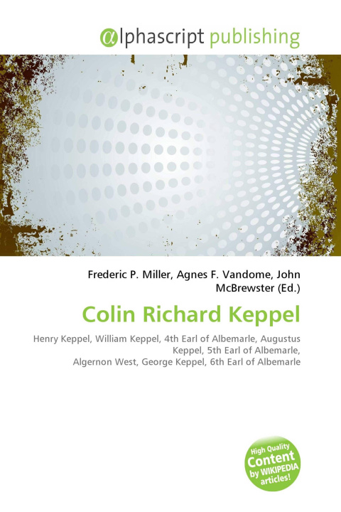 Kniha Colin Richard Keppel Agnes F. Vandome