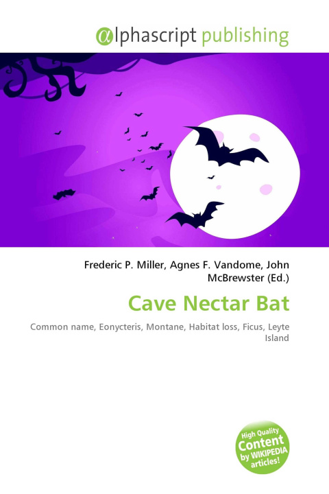 Book Cave Nectar Bat Agnes F. Vandome