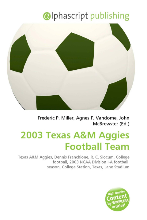 Kniha 2003 Texas A Agnes F. Vandome