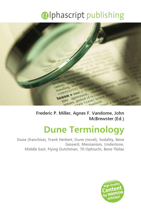 Knjiga Dune Terminology Agnes F. Vandome