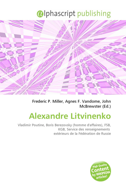 Kniha Alexandre Litvinenko Agnes F. Vandome