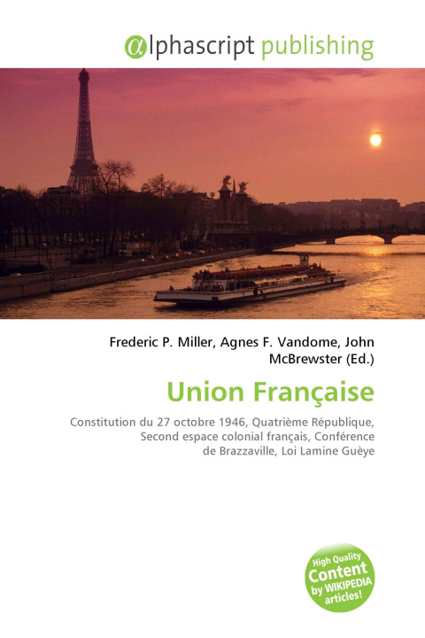 Kniha Union Française Agnes F. Vandome