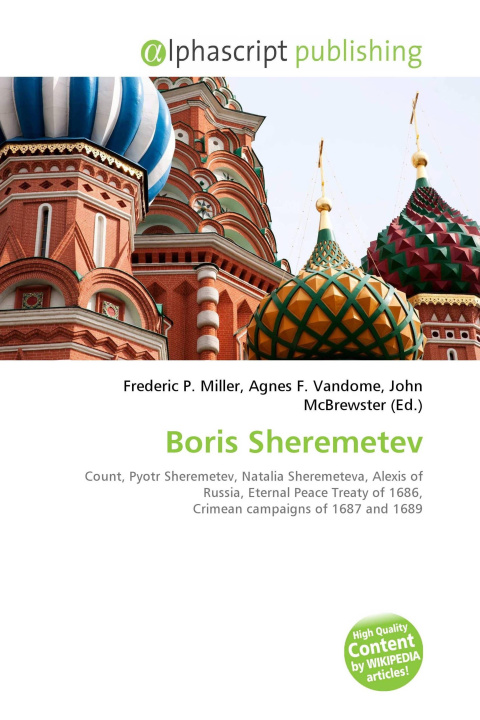 Kniha Boris Sheremetev Agnes F. Vandome