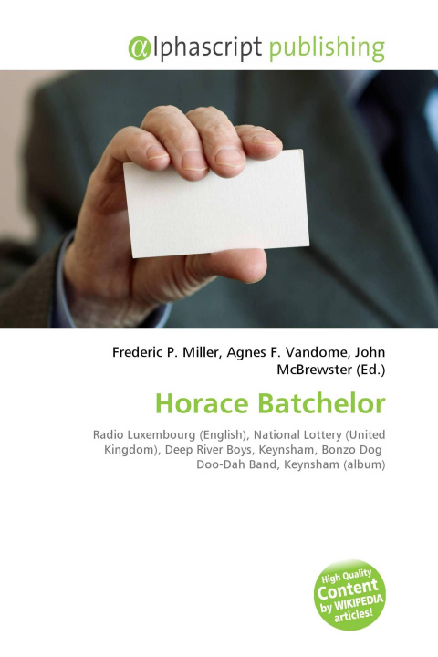 Kniha Horace Batchelor Agnes F. Vandome