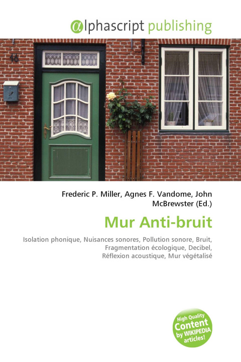 Kniha Mur Anti-bruit Agnes F. Vandome