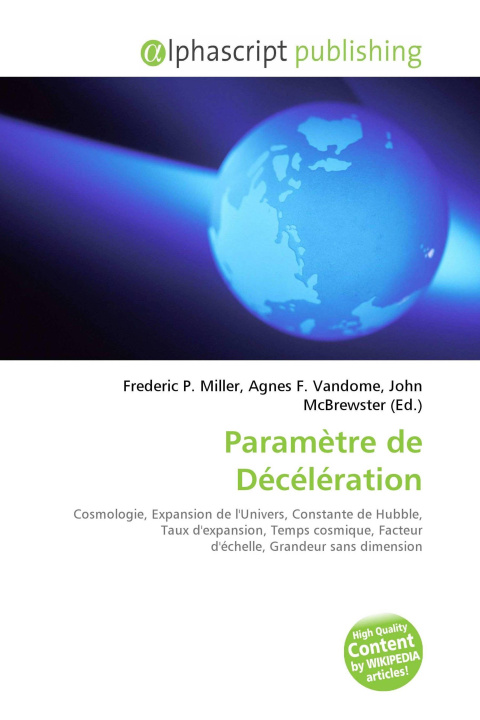 Kniha Paramètre de Décélération Agnes F. Vandome