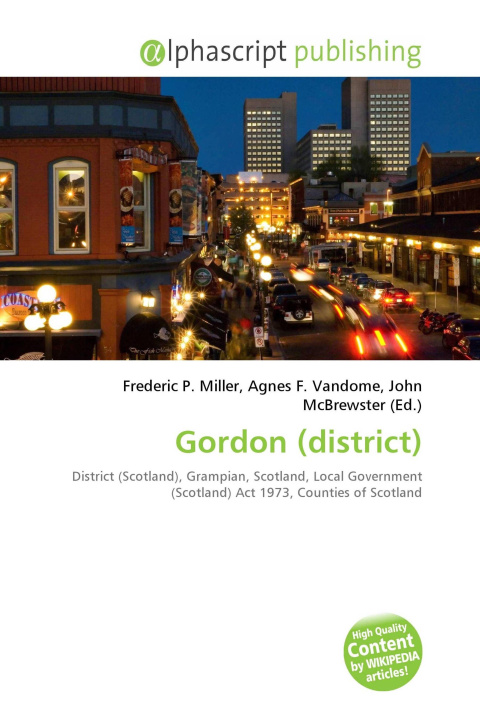 Knjiga Gordon (district) Agnes F. Vandome