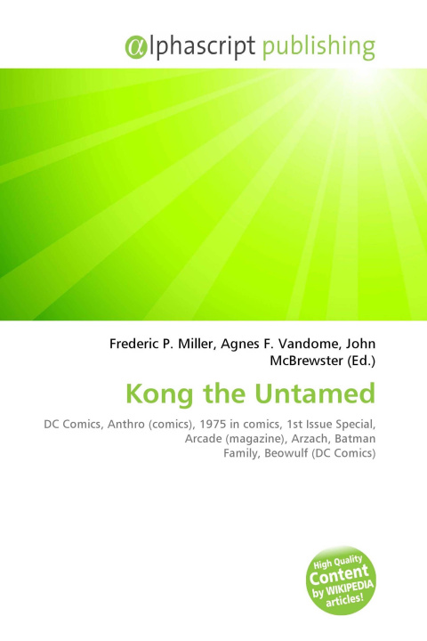 Книга Kong the Untamed Agnes F. Vandome