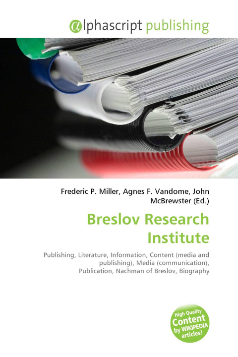 Книга Breslov Research Institute Agnes F. Vandome