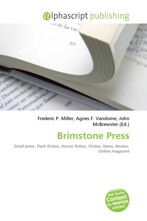 Knjiga Brimstone Press Agnes F. Vandome
