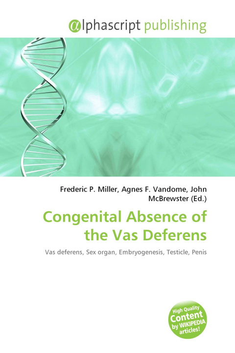 Kniha Congenital Absence of the Vas Deferens Agnes F. Vandome
