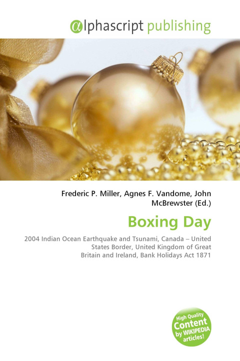 Kniha Boxing Day Agnes F. Vandome