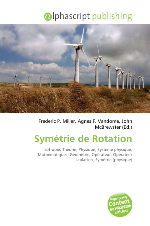Book Symétrie de Rotation Agnes F. Vandome