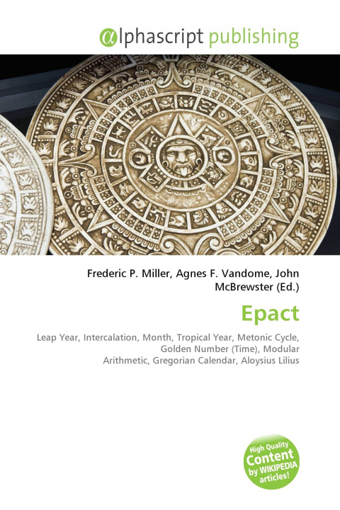 Kniha Epact Agnes F. Vandome
